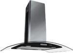 Coifa de Ilha Cvc Nardelli Vidro Curvo Black 90cm 127v