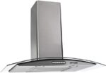 Coifa de parede Fogatti vidro curvo inox 70cm 220V: mais estilo, eficiência e 3 velocidades para sua cozinha.