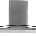 Coifa e Depurador Philco 90cm Glass 110V com lâmpadas LED e 3 velocidades para sua cozinha.