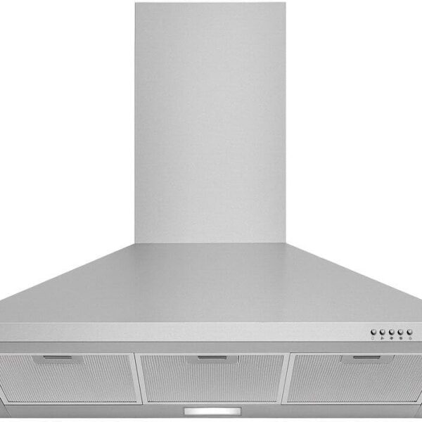 Coifa e Depurador de Parede Eos 90cm Inox com vazão 750 m/h, 3 velocidades e filtro de carvão ativado.