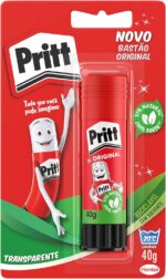 Cola em Bastão Pritt 40g: segura, lavável e ideal para escola, escritório e artesanato infantil