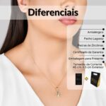 Colar Árvore da Vida banhado a ouro 18k com zircônias coloridas: símbolo de proteção, fé e elegância, pronto para presentear. - Imagem 2