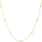 Colar Bolinha Feminino em Aço Inox Dourado: delicadeza e durabilidade para presentear com estilo.