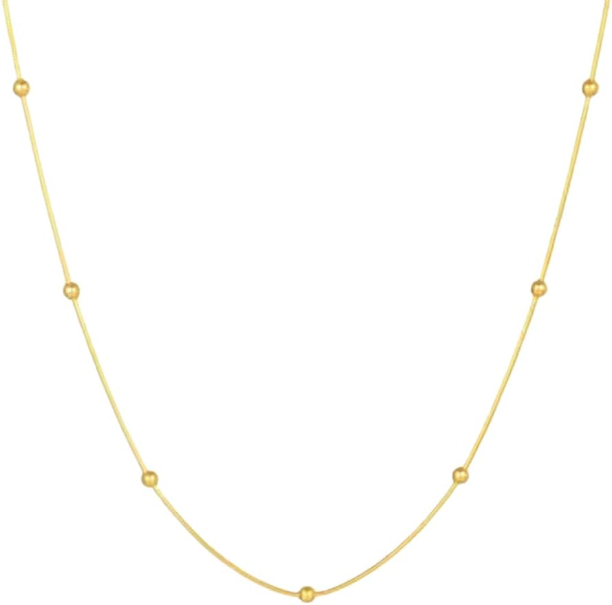 Colar Bolinha Feminino em Aço Inox Dourado: delicadeza e durabilidade Colar Bolinha Feminino em Aço Inox Dourado: delicadeza e durabilidade para presentear com estilo.
