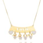 Colar Canga Vovó Quatro Netos folheado em Ouro 18k, elegante e ideal para presentear com carinho.