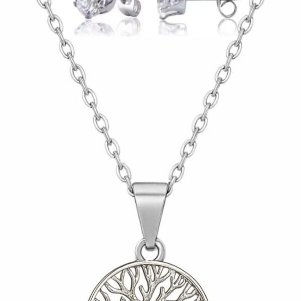 Colar Feminino Árvore da Vida em Aço Inox: elegante, durável e ideal para compor looks com estilo.