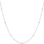 Colar Feminino Bolinha em Aço Inox Prata: elegante, resistente e ideal para presentear.