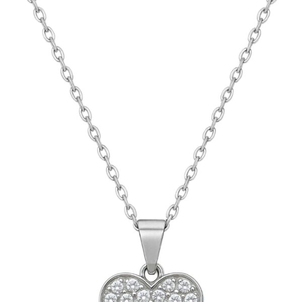 Colar Feminino Coração Brilhante em Aço Inox: elegante, durável e perfeito para presentear.