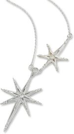 Colar Feminino Estrela Canopus em Prata 925 com Zircônias, 45cm: elegância, esperança e estilo em um só acessório.