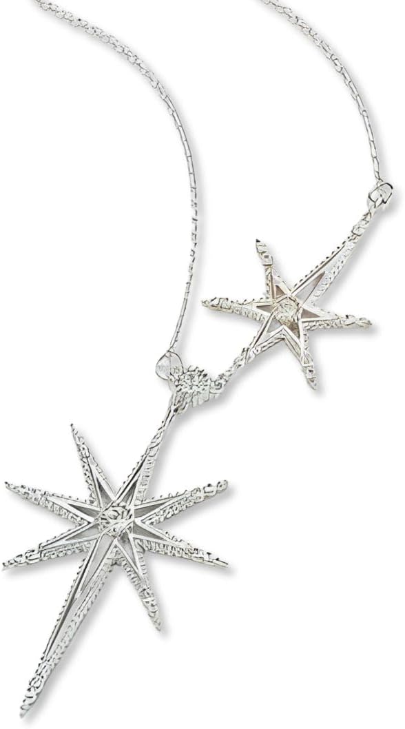 Colar Feminino Estrela Canopus em Prata 925 com Zircônias, 45cm: Colar Feminino Estrela Canopus em Prata 925 com Zircônias, 45cm: elegância, esperança e estilo em um só acessório.