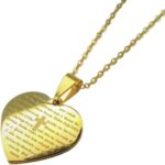 Colar Feminino Pai Nosso em Aço Inox: elegante, resistente e ideal para presentear ou usar no dia a dia.