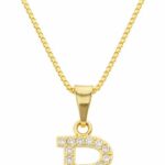 Colar Feminino com Letra Inicial Banhado a Ouro 18K, personalizado, elegante e ideal para presente sofisticado.