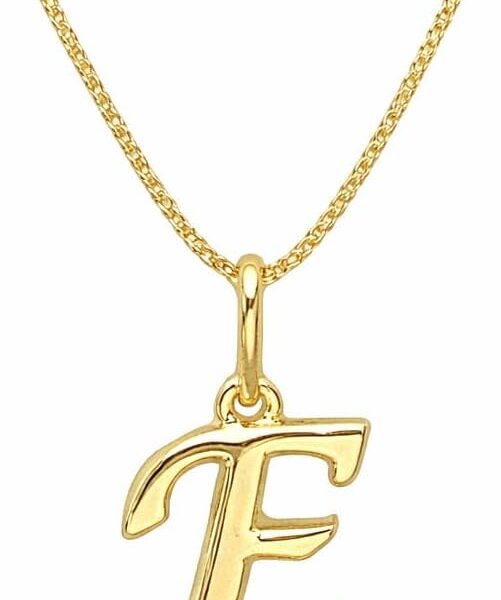 Colar Feminino com Letra Inicial banhado a Ouro 18K, elegante e personalizado, ideal para presentear com sofisticação.