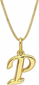 Colar Feminino com Letra Inicial banhado a ouro 18K: elegância personalizada para presentear com sofisticação.