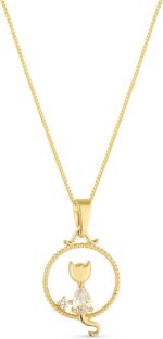 Colar Gato PET Banhado Ouro 18k com Zircônias: elegância para presentear e usar no dia a dia