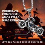 Colar Masculino Chopper Fantasma em Aço Inox: estilo biker, resistência e atitude para motociclistas. - Imagem 2