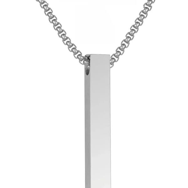 Colar Masculino em Aço Inox Antialérgico, não escurece, pode molhar e combina com estilo moderno.