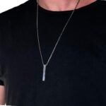 Colar Masculino em Aço Inox Antialérgico, não escurece, pode molhar e combina com estilo moderno. - Imagem 2