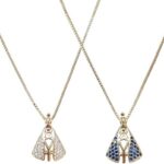 Colar Nossa Senhora Aparecida banhado a 18k com zircônias, ideal para presentear com elegância e fé