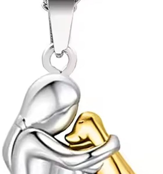 Colar Pet Cachorro Abraço Amor: presente feminino para mães de pet com delicadeza e significado