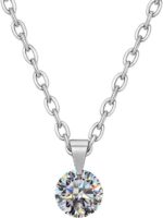 Colar Ponto de Luz Redondo Premium Feminino em Aço Inox 316L: delicadeza e elegância para presentear com charme.