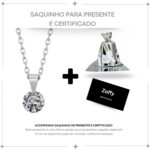 Colar Ponto de Luz Redondo Premium Feminino em Aço Inox 316L: delicadeza e elegância para presentear com charme. - Imagem 2