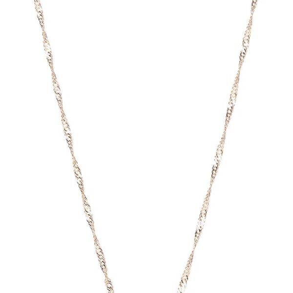 Colar Rommanel banhado a ouro 18k com pingente coração dupla face, elegante e ideal para presentear.