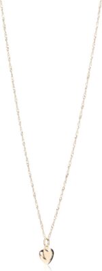 Colar Rommanel banhado a ouro 18k com pingente coração dupla face, elegante e ideal para presentear. - Imagem 2