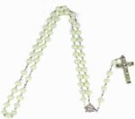 Colar católico luminoso com cruz: estilo retrô, 50 cm, ideal para uso diário, festas e presente. - Imagem 2