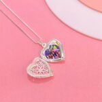 Colar com Foto Prata Relicário Coração: presente luxuoso e emocionante para guardar memórias com elegância. - Imagem 2