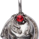 Colar com medalhão de verbena da Elena Gilbert: estilo icônico para fãs de Diários de um Vampiro.