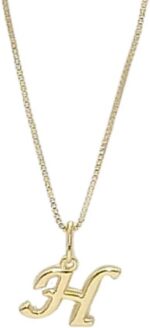 Colar corrente com letra inicial banhado a ouro 18k: pingente personalizado e elegante para mulheres.
