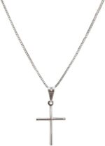 Colar masculino com cruz em aço inox, estilo durável e elegante para comprar com segurança sem perder personalidade