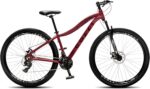Colli Bike Eudora 29 Alumínio com freios a disco e câmbio Shimano, ideal para desempenho e conforto.
