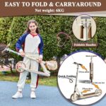 Commuter Scooter dobrável até 150 kg, rodas 20 cm e freio duplo para mobilidade segura - Imagem 2