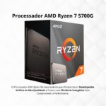 Computador Gamer Completo Ryzen 7 5700G com 16GB, SSD 1TB e monitor 23" 75Hz para jogar com alto desempenho. - Imagem 2