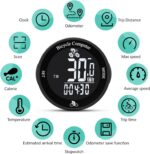 Computador de bicicleta sem fio com LCD e luz de fundo, mede velocidade, distância e tempo com precisão para ciclismo. - Imagem 2