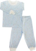 Conjunto Bebê Blusa e Calça Azul Coelho: conforto e estilo para meninos, ideal para o dia a dia.