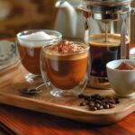 Conjunto com 6 Xícaras de Vidro 80ml Parede Dupla em Borossilicato: resistente, térmico e elegante para café, chá e presente sofisticado. - Imagem 2
