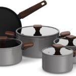 Conjunto de Panelas Brinox Ceramic Life Nox 5 Peças Cinza: antiaderente cerâmico, mais praticidade, saúde e sofisticação na cozinha.