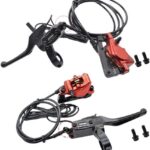 Conjunto de freio hidráulico para bicicleta elétrica dobrável: mais controle, resposta rápida e kit com discos 160/180 mm.