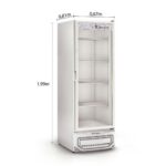 Conservador/Refrigerador Vertical para Gelo e Congelados GPA-57 BR Dupla Ação Porta de Vidro Duplo Temperado 577 L Gelopar 220v - Imagem 2