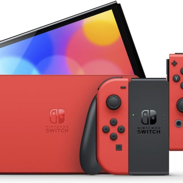 Console Nintendo Switch Oled Red Mario - Edição especial com tela OLED de 7 e design inspirado no Mario para jogar em qualquer lugar