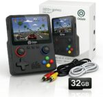 Console Portátil Retrô 6000 Jogos OIH-5911 Oásis Tela 3.5 HD 32GB Bateria Recarregável Saída TV AV Emuladores Clássicos Video Game Retro Portátil (Preta)