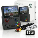 Console Portátil Retrô 6000 Jogos OIH-5911 Oásis Tela 3.5 HD 32GB Bateria Recarregável Saída TV AV Emuladores Clássicos Video Game Retro Portátil (Preta)