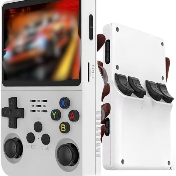 Console Portátil Retrô R36S 64GB Tela IPS 3.5 Polegadas com Milhares de Jogos Clássicos