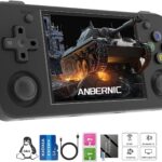 Console Portátil Retrô RG35XX H com 64GB, tela IPS 3,5, bateria 3300mAh e Linux para jogar onde quiser