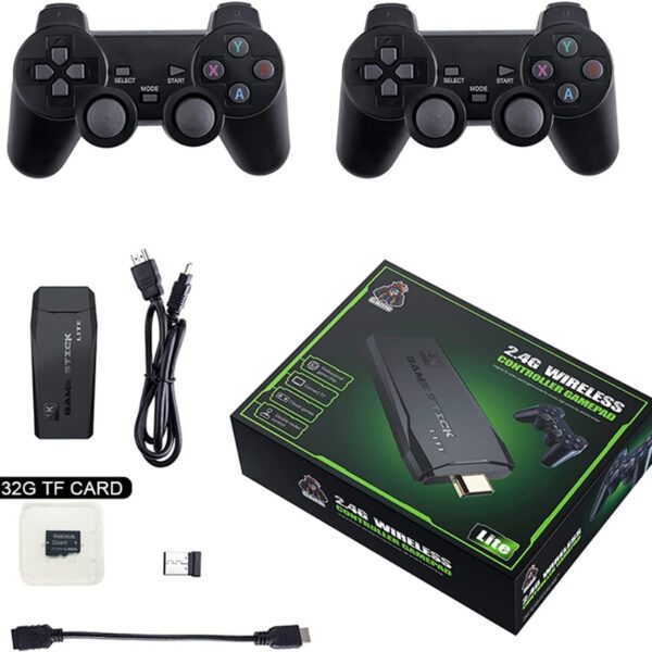 Console Retro HDMI BELLA NET com 10.000 jogos, 4K, 2 controles sem fio e plug and play para TV