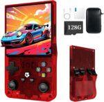 Console Retro R36Max 128GB com 22.000 Jogos, Tela IPS 4" e Bateria de Até 6h