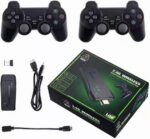 Console Retro Stick Sem Fio 4K HD 64G com 10000 jogos para família e diversão nostálgica completa